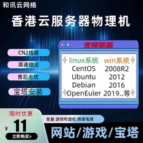 Hong Kong Cloud Server Rental Website Construction of CN2 Physical Machine Pagoda Host Space Free of Remote Computer