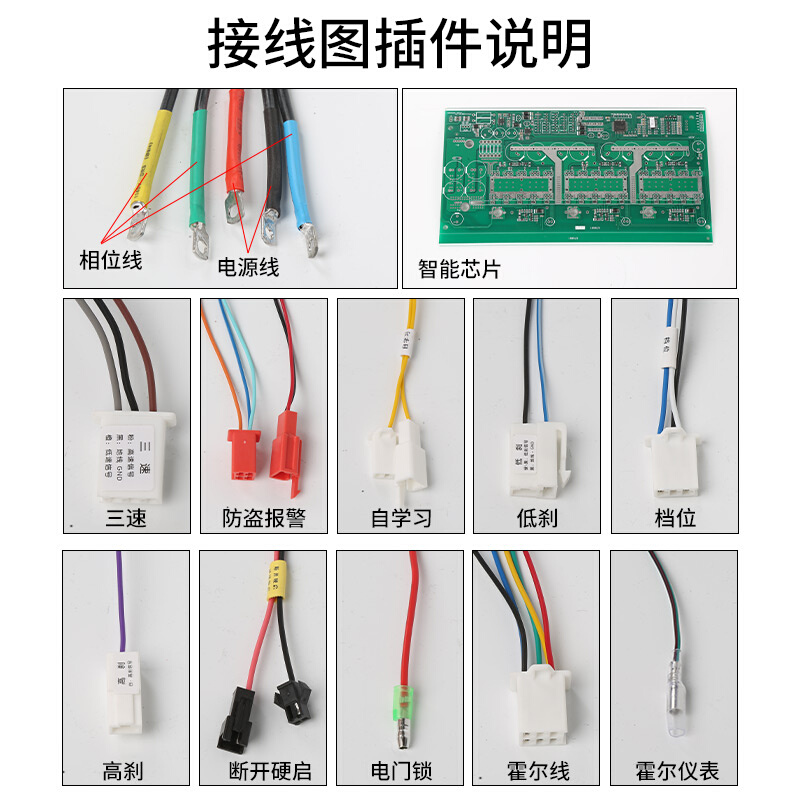 60v72v1500w1800w电动三轮车四轮车老年车改装直流无刷电机控制器 - 图1