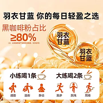 四只猫羽衣甘蓝奇亚籽黑咖啡速溶粉0脂0蔗糖健身减燃[2元优惠券]-寻折猪