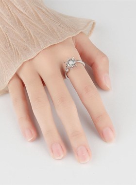极速Anti Sss Anxiety Rings For Women Rotating QDaisy Sun Flo