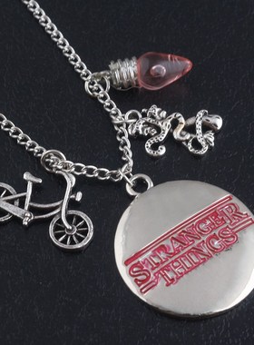 极速Stranger Things Necklace Movie Bikes PendantS Men Neckla
