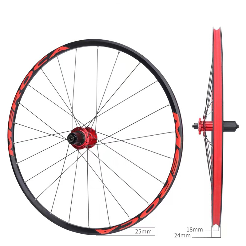 MEROCA山地车轮组26寸自行车轮毂前后轮120响培林花鼓27.5寸快拆 - 图3
