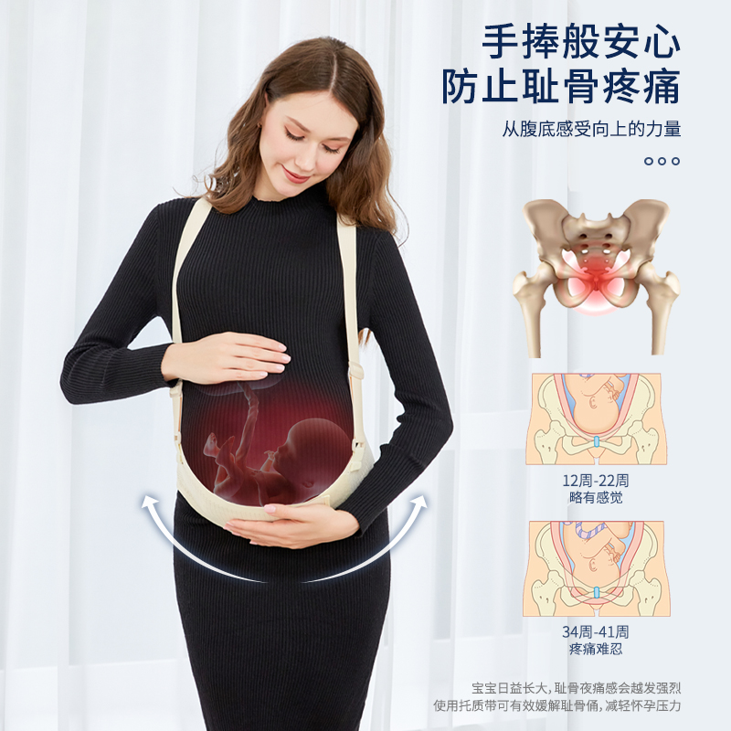 托腹带孕妇专用怀孕中期晚期腰托隐形孕妇肚子拖腹部带医用型托腹