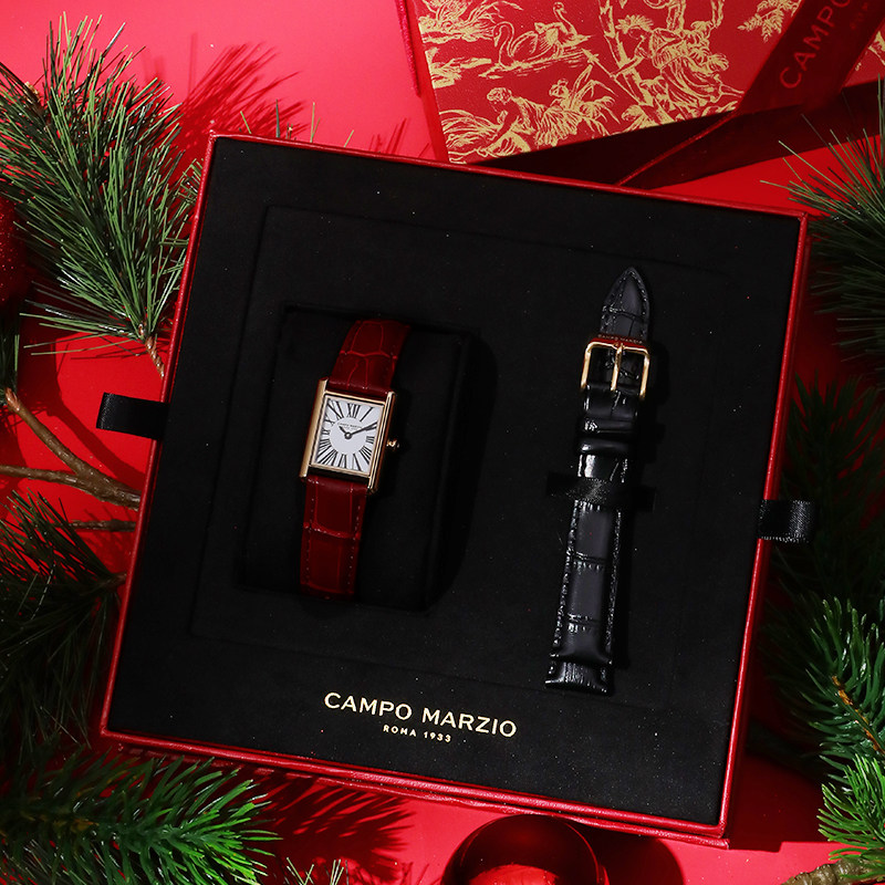 毛晓彤吴千语同款Campo Marzio手表女士腕表复古小方表新年礼物,淘宝优惠券,粉丝福利购,淘宝优惠卷