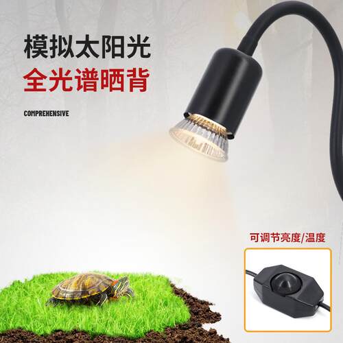 乌龟晒背灯全光谱太阳灯uva uvb二合一龟缸爬宠专用补钙灯保温灯 - 图2