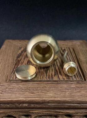 爆款铜器工艺品纯铜九宫八卦葫芦摆件上下开口黄铜葫芦铜摆件金属