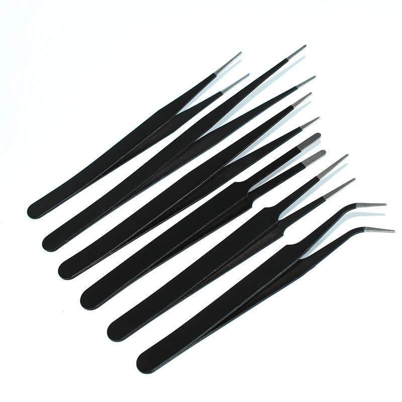 爆款不锈钢镊子黑色缝纫镊子飞线夹弯头钝头辅料镊子手机拆机维修,淘宝优惠券,粉丝福利购,淘宝优惠卷