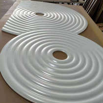 Wave plate decorated plate semicircular corrugated plate background wall door head styling pvc ceiling outdoor hollowed-out S relief lettering