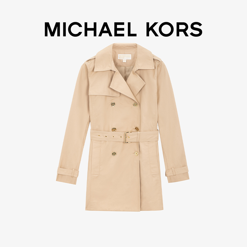 MICHAEL KORS 奥莱 女士中长款风衣外套