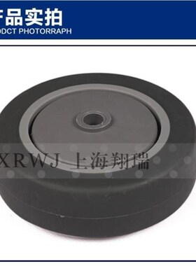 静音橡胶轮片/4寸TPR单轴万向轮轮子/100*32推车轮轱辘/橡胶轮子