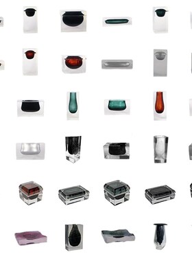 极速现代简约首饰盒透明花t器花瓶餐桌样板间客厅玄关软装小众饰