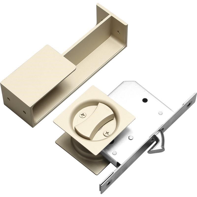 美式香槟金色口袋移门拉手推拉门锁暗藏J平移门锁嵌入式卧室门把,淘宝优惠券,粉丝福利购,淘宝优惠卷