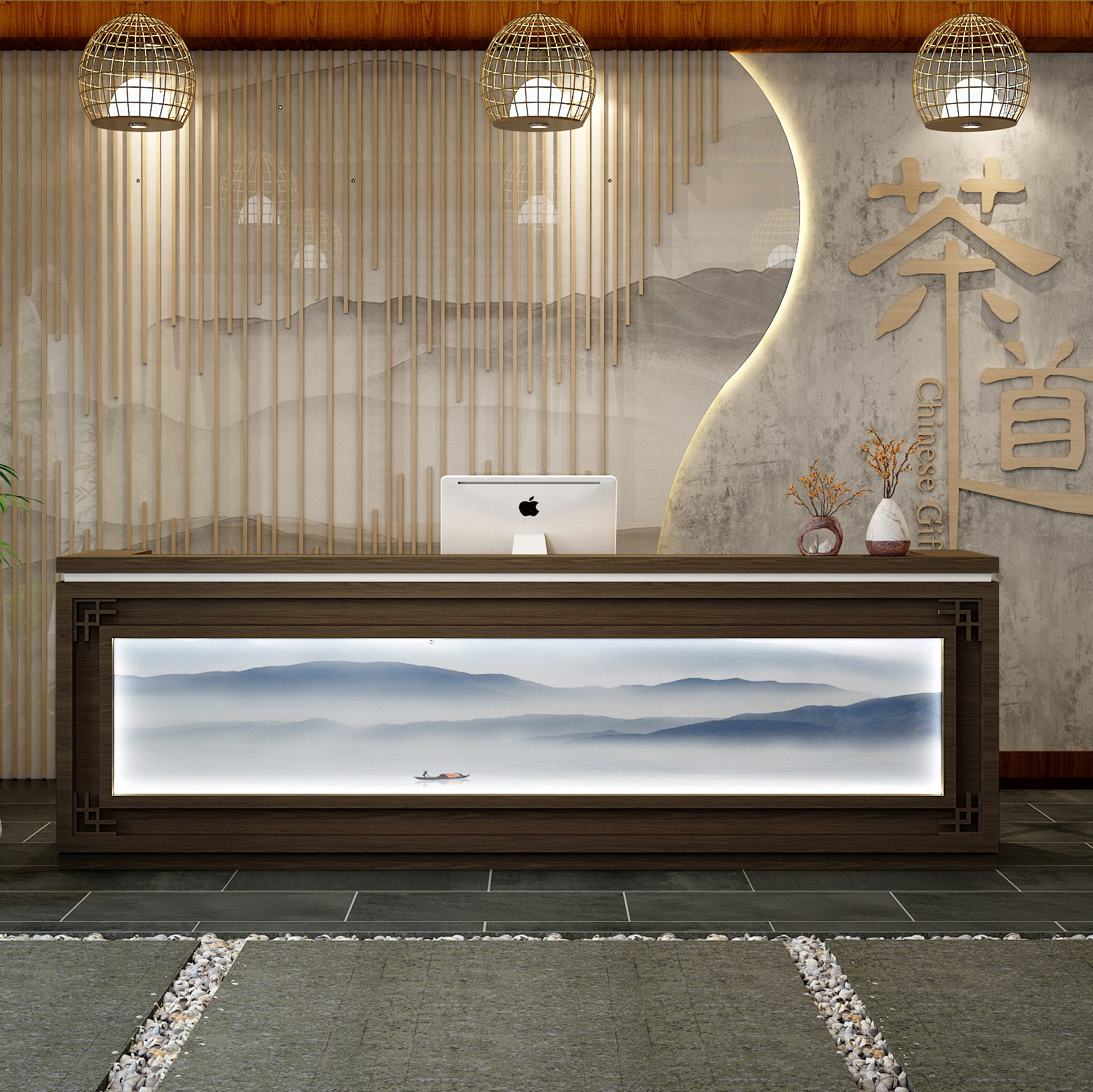 新中式实木吧台采耳馆收银台养生堂足浴店接待台复古民宿前台,淘宝优惠券,粉丝福利购,淘宝优惠卷