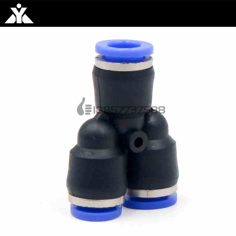 气动气管塑料Y型三通快速接头 PY4 PY6 PY8 PY10 PY12 PY14 PY16 - 图1