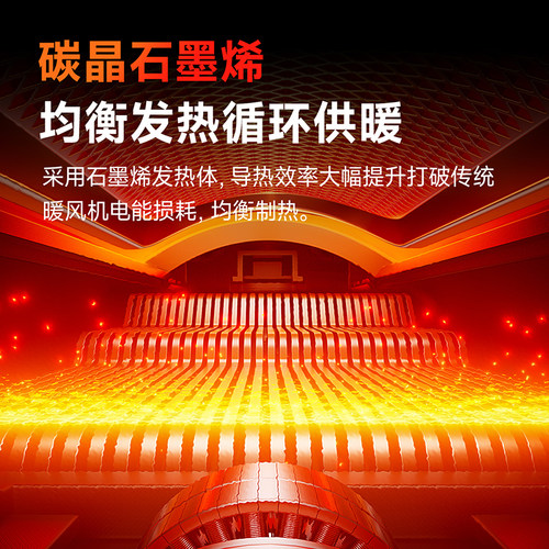 创维加湿款取暖器2025新款石墨烯电暖气智能电暖风家用政府补贴 - 图3