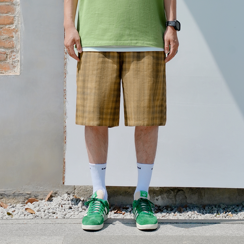 XXZXX格纹牛仔短裤男女宽松潮牌童装亲子装 2025年夏季新款 1705,淘宝优惠券,粉丝福利购,淘宝优惠卷