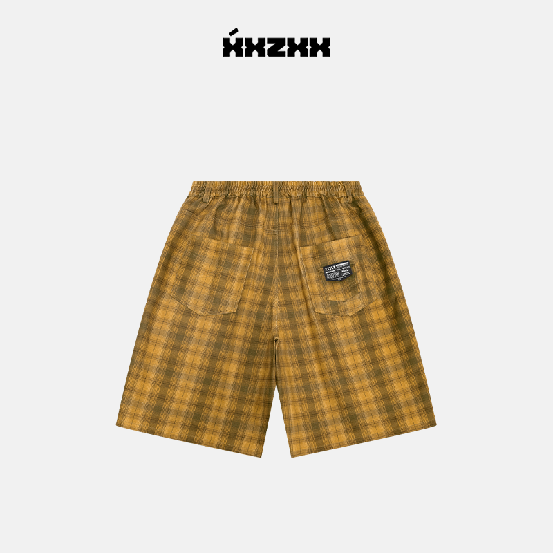 XXZXX格纹牛仔短裤男女宽松潮牌童装亲子装 2025年夏季新款 1705,淘宝优惠券,粉丝福利购,淘宝优惠卷