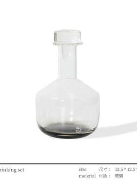 现代轻奢风酒杯鲸鱼套装带马毛托C盘设计师样板间售楼处家居饰品