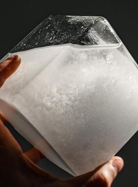 水立方天气预报瓶风暴瓶正方形A天气瓶玻璃工艺暑假礼新家礼物摆