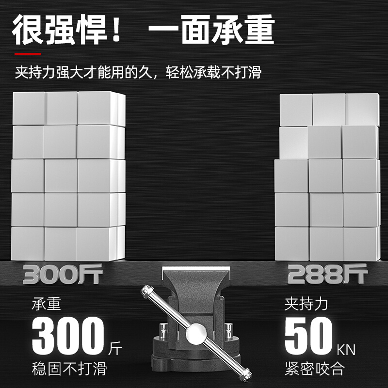 日本质造重型台虎钳工业级多功能虎夹钳精密平口钳小型台钳工作台-图0