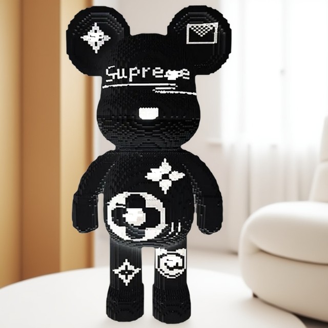 Huge one meter white violent bear small particles new adult version of the puzzle huge three-dimensional ornaments for gifts