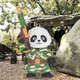 New special forces panda building block puzzle 6 to 12 years old educational assembly toy ornaments adult boy gift
