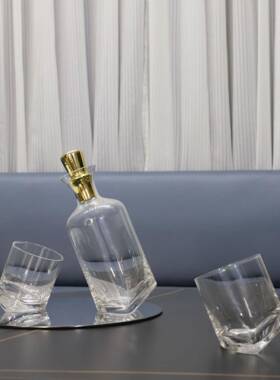 爆款欧式高档玻璃红酒具摆件客厅餐桌酒柜醒酒器家居轻奢艺术软装