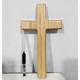 Extremely new solid wood church home living room bedroom study wall hanging R hanging wall decoration wooden cross