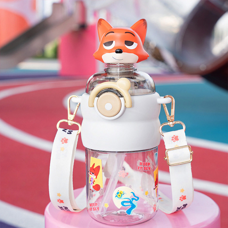 疯狂动物朱迪尼克摇头公仔太空杯儿童上学可爱Tritan的材质一键弹,淘宝优惠券,粉丝福利购,淘宝优惠卷