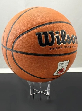 极速球架球托底座放置蓝足摆w台展示台篮球压克力排球透明支架摆