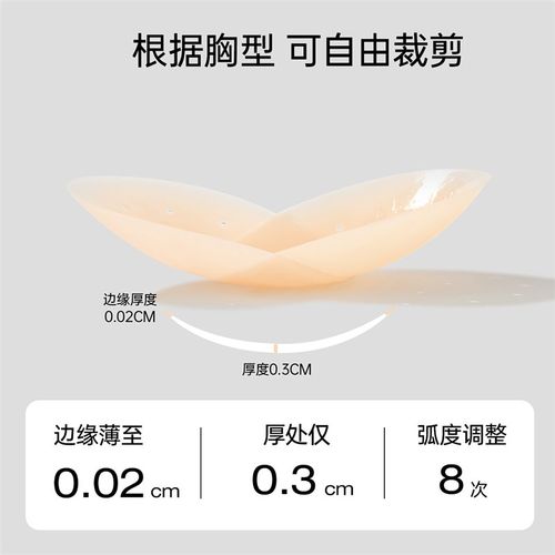 极速超薄胸贴女小胸夏季隐形免穿内衣婚纱用防走光透Y气硅胶乳贴 - 图2