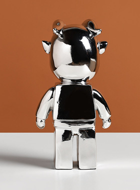 极速简约b时尚电镀牛树脂工艺品摆件客厅玄关卧室橱窗店铺装饰动