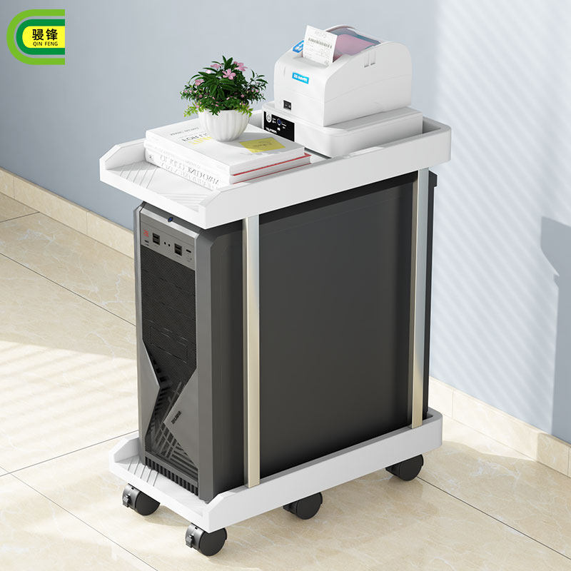 Extremely fast desktop host holder, sea view room, large computer case base rack, double layer movable tray