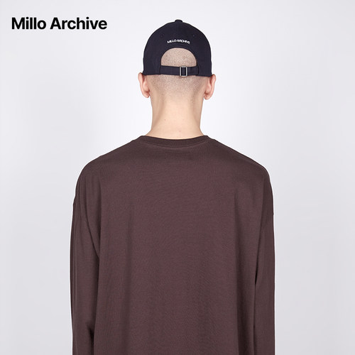 【林一同款】Millo Archive刺绣软顶棒球鸭舌帽中性加长檐显脸小 - 图2
