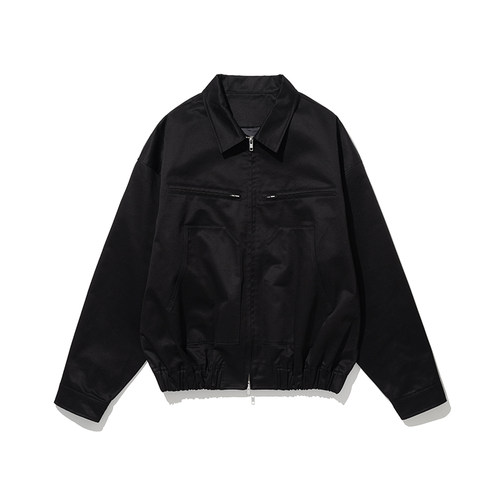 Millo Archive早春新品棉制拉链翻领夹克男女同款街头通勤外套 - 图3