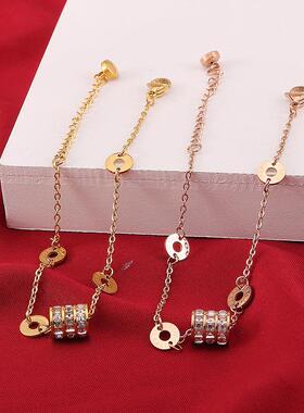 小蛮腰钛钢手链女手环18K金色不掉色欧美ins流行饰品手环网红爆款