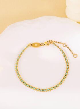 小红书爆款钛钢不掉色高级复古不锈钢红绳手链气质新款手工时尚