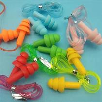 Swimming Special Earplugs Anti-Water Bath Earplugs Anti-Noise Soundproof Noise Reduction quality Silicone With Rope Professional Earplugs