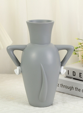 卡通猫和老鼠变形花瓶汤姆猫工艺品树脂瓶子家居装饰品收纳小