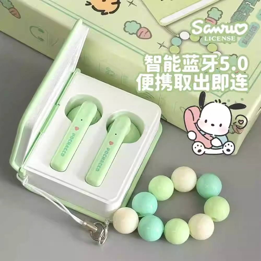 三丽鸥蓝牙耳机无线入耳式2025新款运动降噪适用小米苹果女生可爱