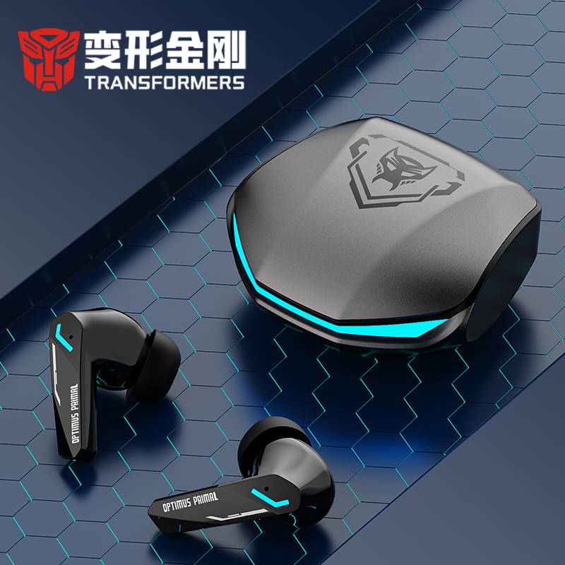 变形金刚太空机甲蓝牙耳机无线入耳式电竞游戏降噪T10长续航新款