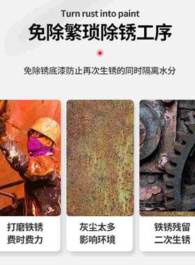 铁锈转化剂彩钢瓦栏杆除锈专用自喷门窗护栏家用水性环保免打磨sy