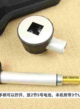 手持带led灯带刻度10倍光学放大镜烟斗放大镜TH8011古玩邮票纸币