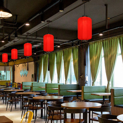 新中式冬瓜布艺灯笼吊灯古典弹力布茶楼红灯笼中国风餐厅客栈宫灯,淘宝优惠券,粉丝福利购,淘宝优惠卷