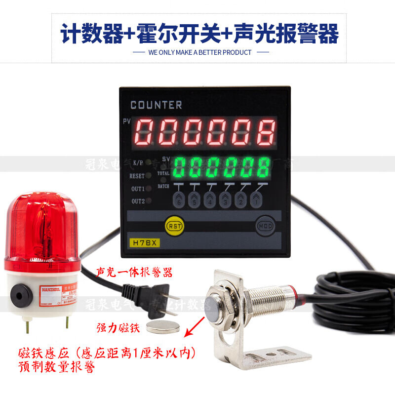 智能计数器计米器计长仪加减可逆长度仪绕线机冲床圈数H7JC2-6E2R - 图1