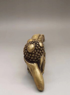 新品仿古睡佛纯铜卧佛摆件装饰工A艺礼品古玩收藏释迦摩尼涅槃佛