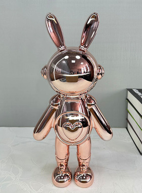 极速现代创意潮玩兔树脂卡通摆件客厅家居装饰P品样板房样品屋展