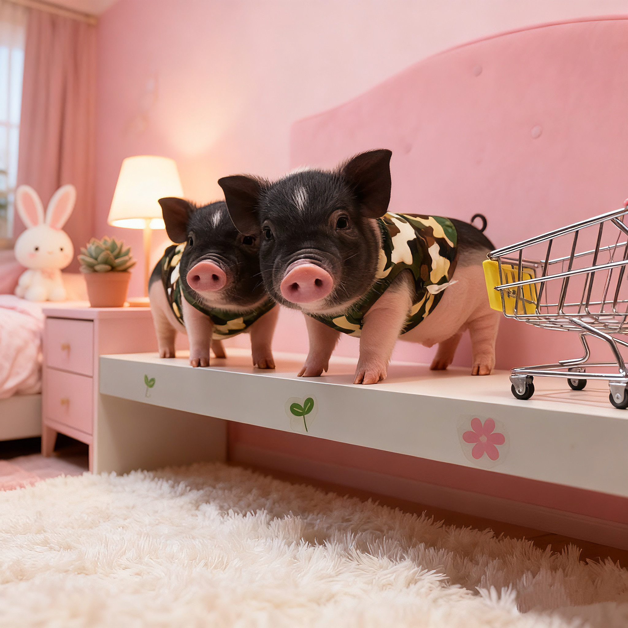 泰国迷你小香猪活体长不大宠物猪小型可爱萌宠网红幼崽活物猪,淘宝优惠券,粉丝福利购,淘宝优惠卷