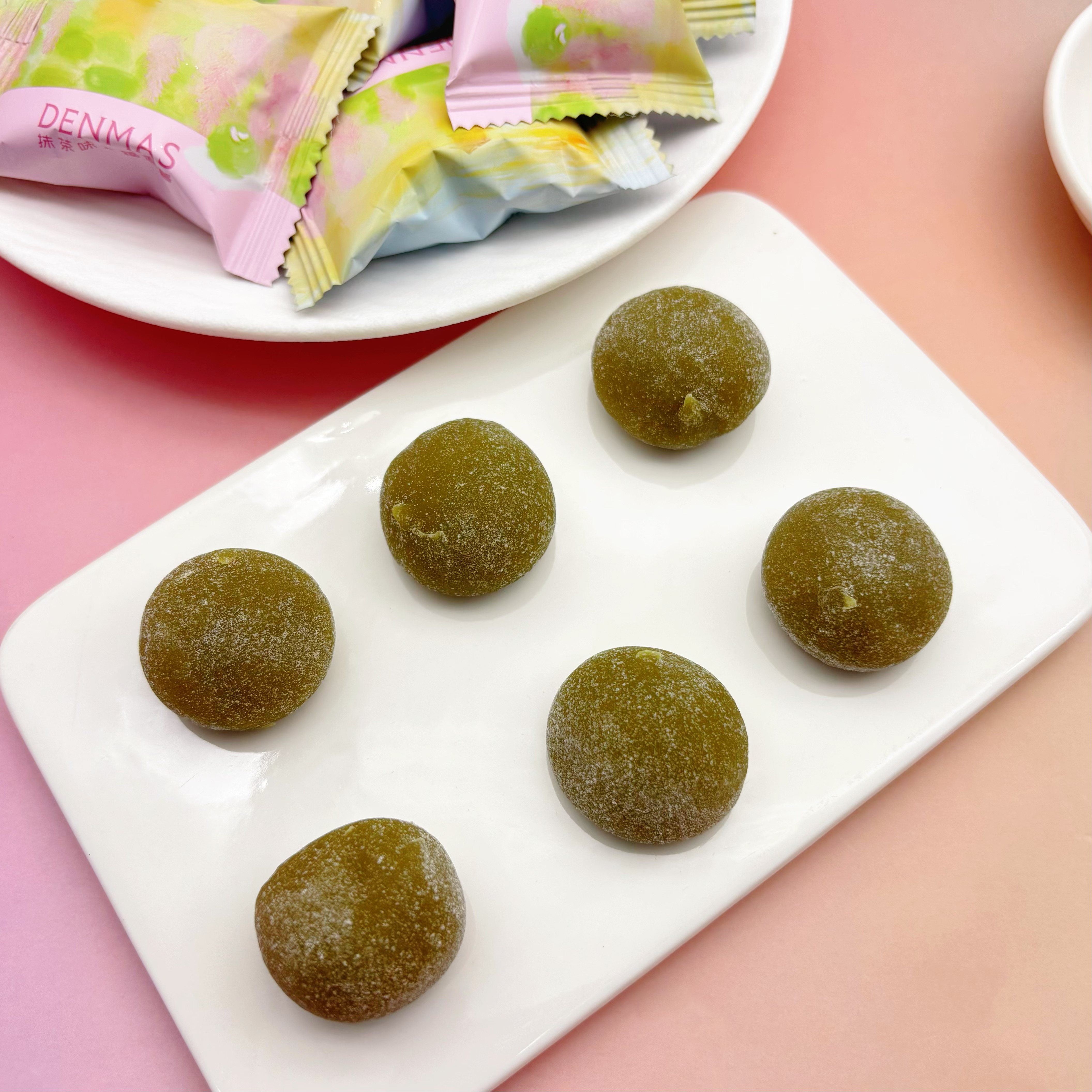 DENMAS抹茶味大福麻糯结婚喜糖喜饼喜事糖果休闲小零食茶点心,淘宝优惠券,粉丝福利购,淘宝优惠卷