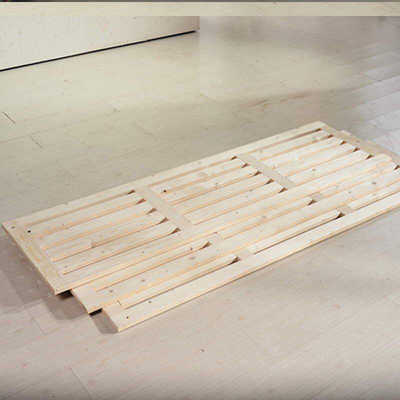 定制松木硬床板折叠1.5杉木床垫1.8米榻榻米1.2双人实木板排骨架